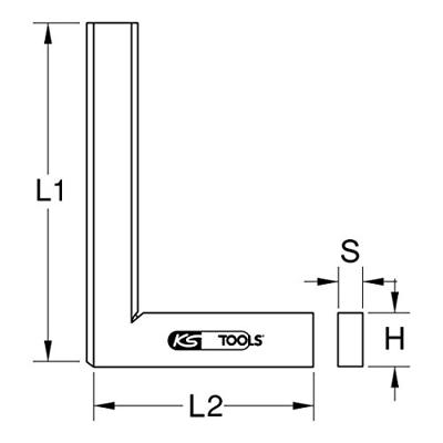 KS Tools 300.0259 3000259 Platte winkelhaak