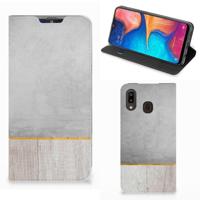 Samsung Galaxy A30 Book | Wallet Case | Wood Concrete - thumbnail