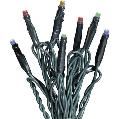 Hellum 521856 Lichtketting met batterijen Binnen werkt op batterijen Aantal lampen 100 LED Meerkleurig, Warmwit Verlichte lengte: 9.9 m