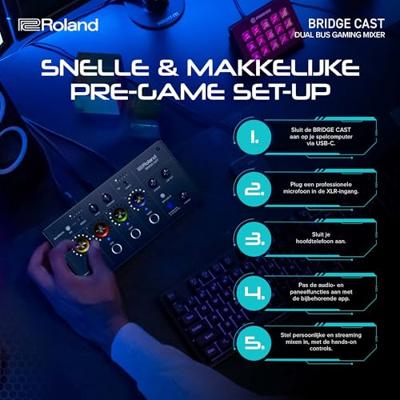 Roland Bridge Cast gaming audio mixer