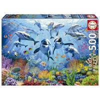 Puzzel Educa Party under the sea 500 Onderdelen - thumbnail