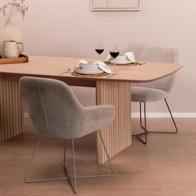 Sohome Eettafel 'Olaf' Eiken, 220 x 105cm, kleur Whitewash Sohome Eettafel 'Olaf' Eiken, 220 x 105cm, kleur Whitewash