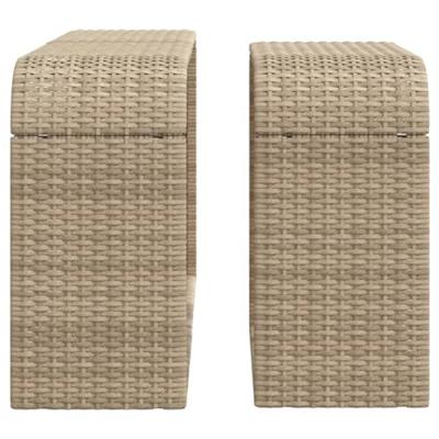Opbergschappen 2 st poly rattan beige Opbergschappen 2 st poly rattan beige