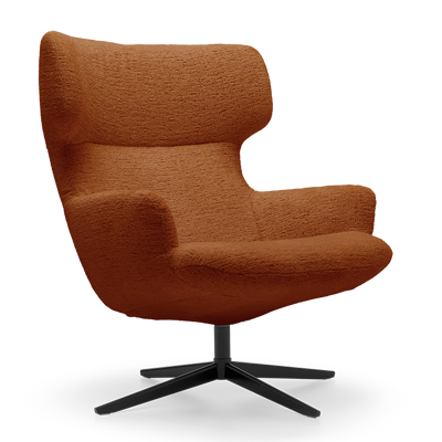 Bijzetfauteuil X-110 Donkeroranje Stof