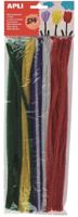 Apli chenilledraad, blister met 50 stuks, geassorteerde kleuren - thumbnail