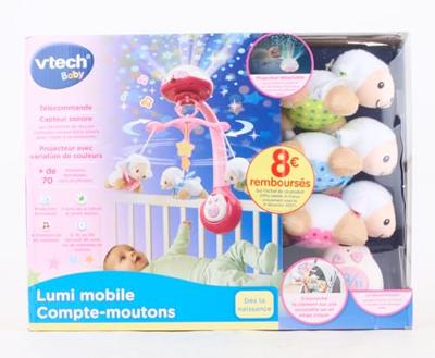 Babyspeeltje Vtech Baby Sheep Count Roze Plastic Wieg voor baby's - thumbnail