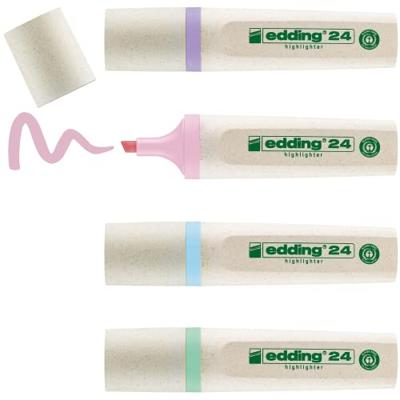 Markeerstift edding 24 eco 2-5mm pastel assorti Markeerstift edding 24 eco 2-5mm pastel assorti