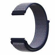 By Qubix - Compatible met Garmin Approach S12 / S40 / S42 - Sport Loop nylon bandje - Donkerblauw - Compatible Garmin bandje - Bandbreedte: 20mm
