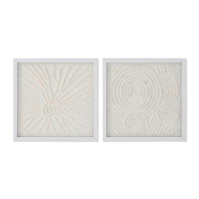 Schilderij Home ESPRIT Wit Natuurlijk Scandinavisch 35 x 2 x 35 cm