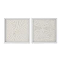 Schilderij Home ESPRIT Wit Natuurlijk Scandinavisch 35 x 2 x 35 cm - thumbnail