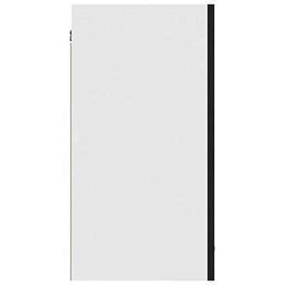 Bovenkast Lyon 80x31x60 cm bewerkt hout zwart