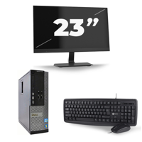 Dell Optiplex 9010 SFF - Intel Core i7-3e Generatie - 16GB RAM - 256GB SSD - Windows 10 + 1x 23 inch Monitor - thumbnail