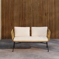 Nohr Tuinbank 'Marison' Rattan, 140cm, kleur Naturel - thumbnail