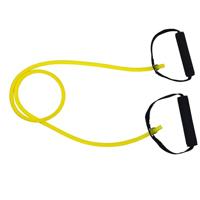 Tunturi Tubing met Handvatten | Resistance tube | Licht Geel - thumbnail