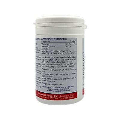 Lamberts Teunisbloemolie 500mg Capsules