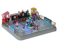 Outdoor skating rink with 4.5v adaptor kerstfiguur LEMAX - Lemax - thumbnail