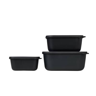 Multikom Cirqula rechthoekig 3-delige set (750 1500 3000) Nordic black Mepal - Mepal