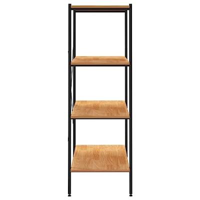 VidaXL Opbergrek 4-laags 80x40x130 cm zwart en eikenkleurig