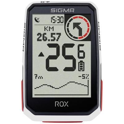 Sigma rox 4.0 gps zw/wit standaard stuurhouder + usb-c oplaadkabel