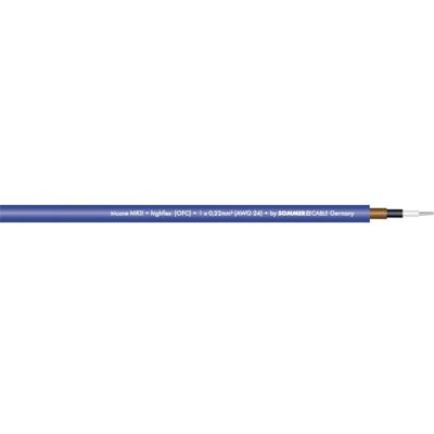 Sommer Cable 300-0021 Instrumentkabel 1 x 0.22 mm² Zwart per meter