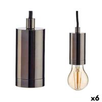 Plafondlamp Gift Decor Zwart 60 W (6 Stuks) - thumbnail