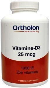 Ortholon Vitamine D3 25 mcg Softgels Ortholon Vitamine D3 25 mcg Softgels
