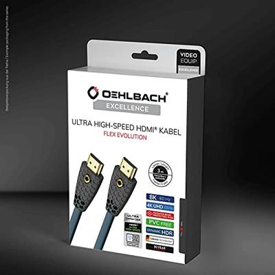 Oehlbach FLEX EVOLUTION UHD HDMI 1,5M HDMI kabel Blauw