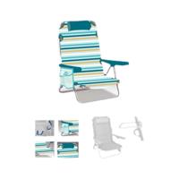 Strandstoel Geel Groen 25 cm - thumbnail