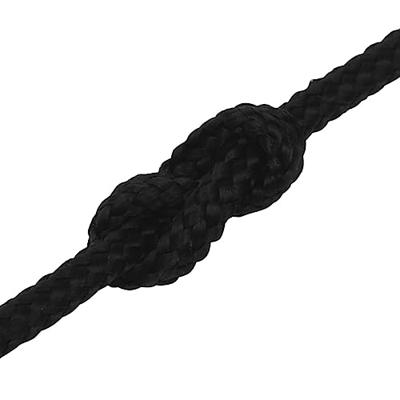 VidaXL Werktouw 2 mm 25 m polyester zwart VidaXL Werktouw 2 mm 25 m polyester zwart
