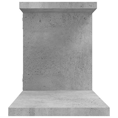 Tv-wandschap 125x18x23 cm bewerkt hout betongrijs