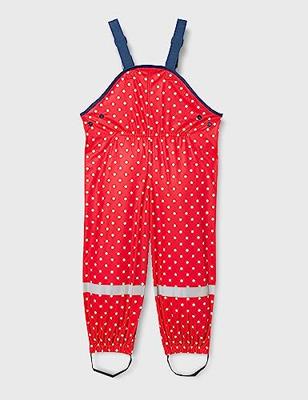 Playshoes regenbroek verstelbaar Stippen Rood-128