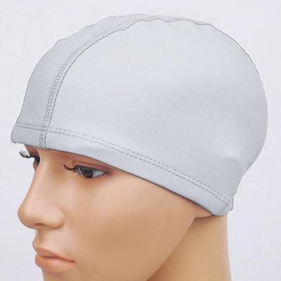 Volwassen waterdichte PU coating rekbare zwemmen GLB houden lang haar droge oor bescherming zwemmen GLB (zilver)