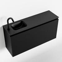 MONDIAZ OLAN 100cm toiletmeubel urban. LEX wastafel urban links 1 kraangat - thumbnail
