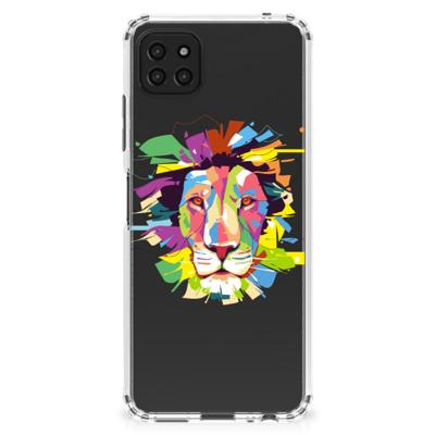Samsung Galaxy A22 5G Stevig | Bumper Hoesje | Lion Color