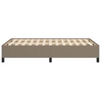 Bedframe zonder matras 120x190 cm stof taupe - thumbnail