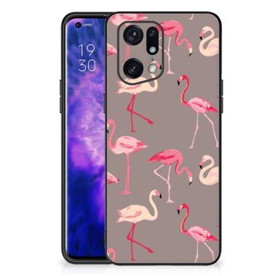 OPPO Find X5 Pro Dierenprint Telefoonhoesje Flamingo