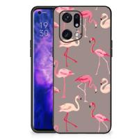 OPPO Find X5 Pro Dierenprint Telefoonhoesje Flamingo - thumbnail