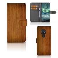 Nokia 7.2 | Nokia 6.2 | Book Style Case | Donker Hout - thumbnail