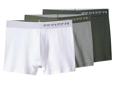 esmara Men Set van 3 heren boxers (Groen/wit, L)