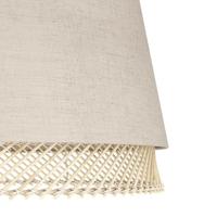 Eglo PlafondlampTabley Ø 38cm - linnen met rotan - 43974 - thumbnail