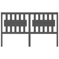 Hoofdbord 155,5x4x100 cm massief grenenhout grijs - thumbnail