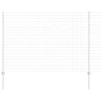 VidaXL Hek met paal zilver 1,6 x 10 m staal - thumbnail