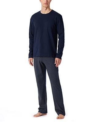 Heren pyjama Katoen - 159633 - Blauw - Maat 58