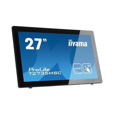 Iiyama ProLite T2735MSC Touchscreen monitor Energielabel: B (A+++ - D) 68.6 cm (27 inch) 1920 x 1080 pix 16:9 5 ms VGA, DVI, HDMI, USB 3.0 AMVA+ LED