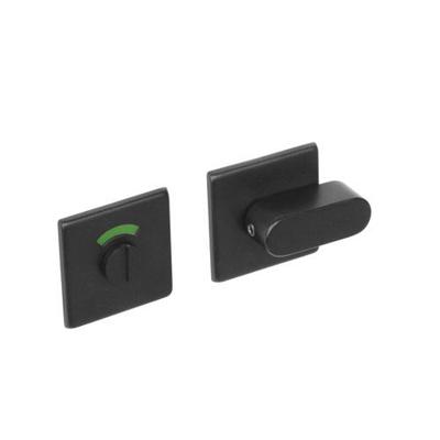 Intersteel | Toilet-/badkamersluiting Vierkant | Mat Zwart