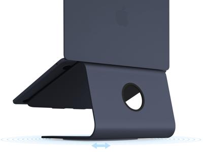 Rain Design mStand 360 Laptop Stand + Swivel Base Midnight