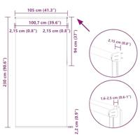 Rolgordijn verduisterend 105x230 cm stofbreedte 100,7 cm beige - thumbnail
