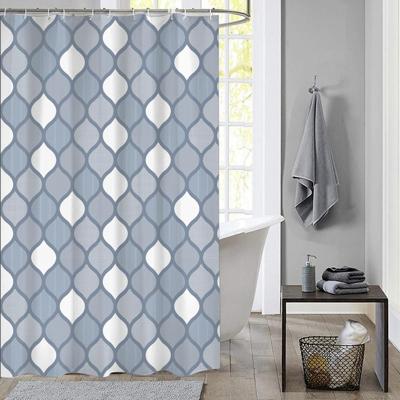 Dutch House Douchegordijn Geo 180x200 cm Blauw Dutch House Douchegordijn Geo 180x200 cm Blauw