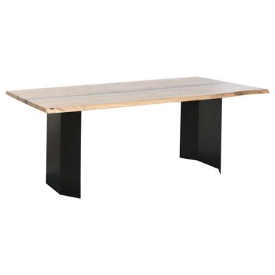 Eettafel Home ESPRIT Metaal Acacia 200 x 100 x 76 cm