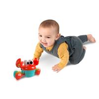 BRIGHT STARTS Babyspeelgoed 6M+ Muzikale krab om achteraan te jagen, speelgoed voor grove en fijne motoriek, obstakelsensoren, rood - thumbnail